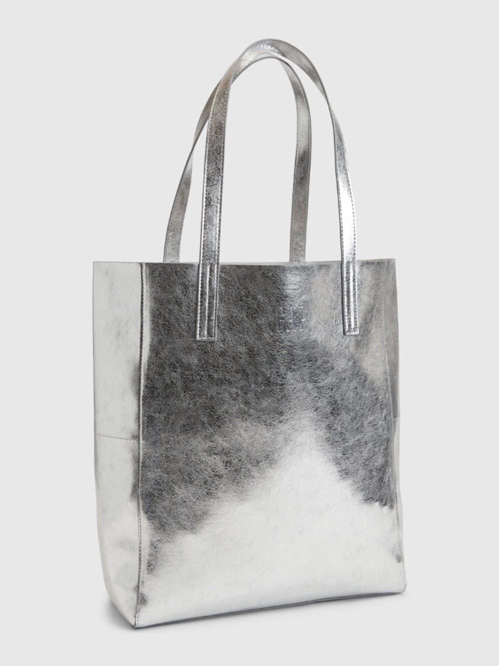 Gap Metallic Tote Bag in Silver